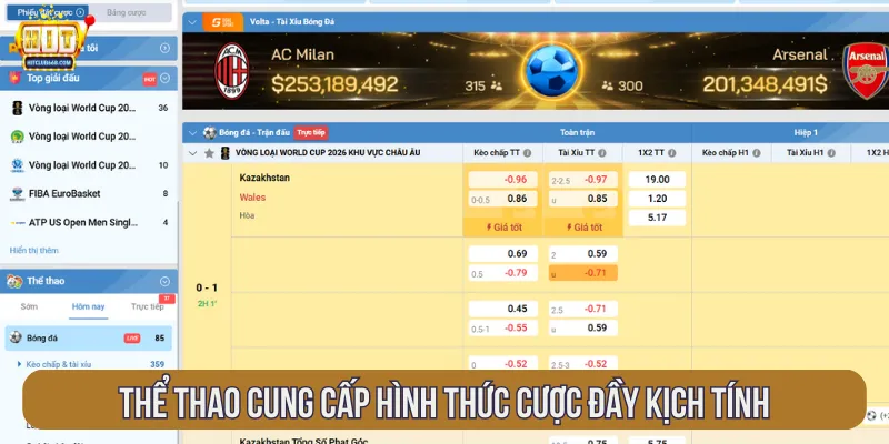 Các hình thức cá cược thể thao mang đến sự linh hoạt