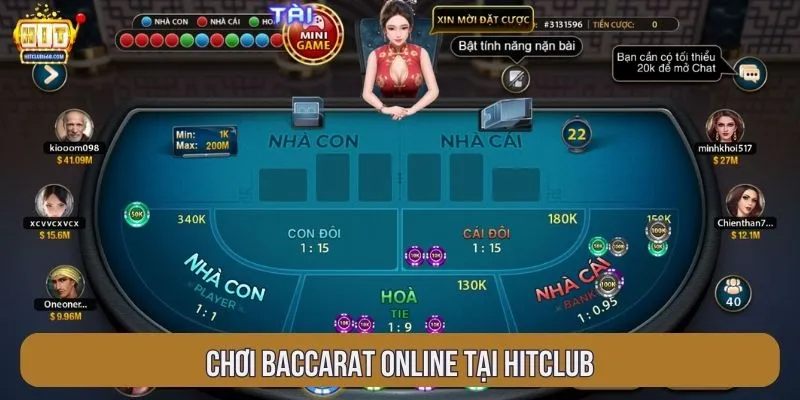 Chơi Baccarat online tại HITCLUB