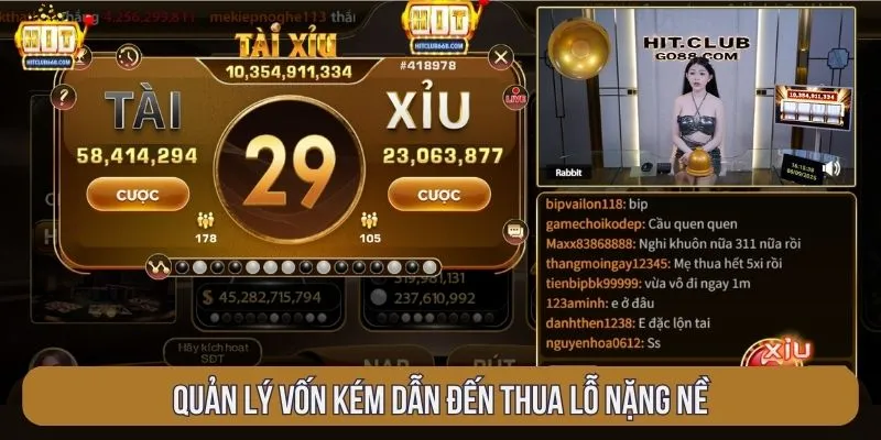 Quản lý vốn kém dẫn đến thua lỗ nặng nề